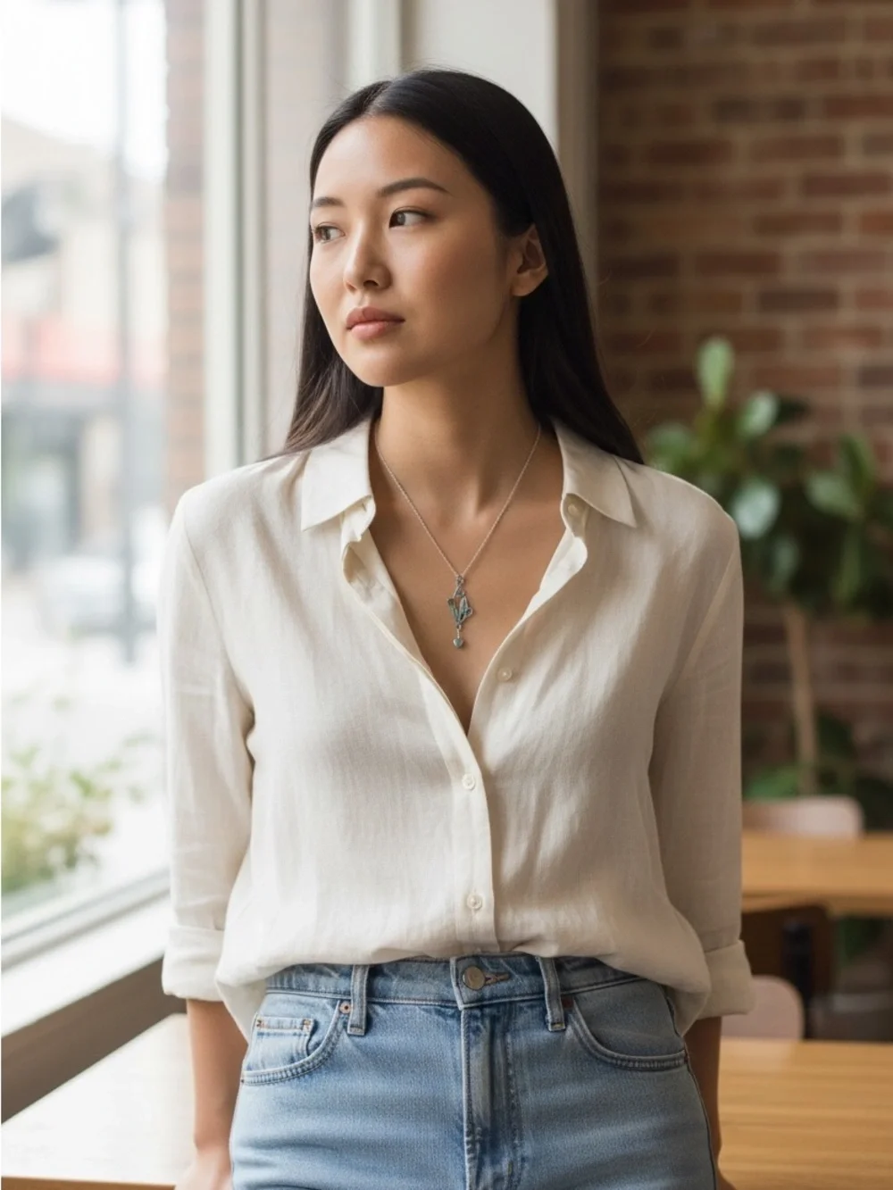 🆕 May Birth Flower LILY OF THE VALLEY Laser Etched Pendant Necklace
